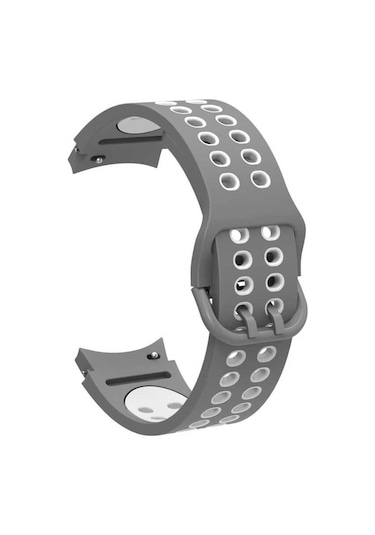 Galaxy Watch 4 44mm Krd-02 Uyumlu Ucy Kordon-gri-beyaz