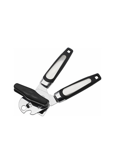 Qingmipy Stainless Steel Zarf Açıcı: Hassas Dişli, Pürüzsüz Kırpma, Anti-skayak Kollü, Ev Ofis Mutfak Gereci - Siyah