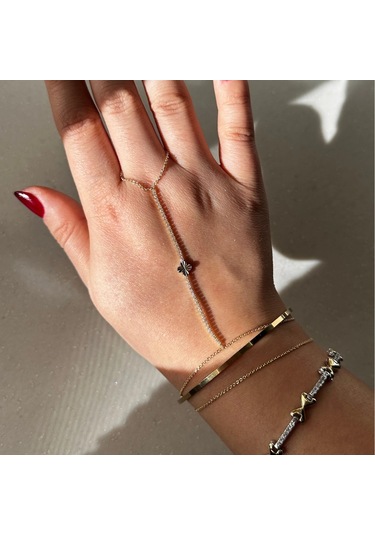 Çelik Taşlı Zarif Şahmeran Gold Gold