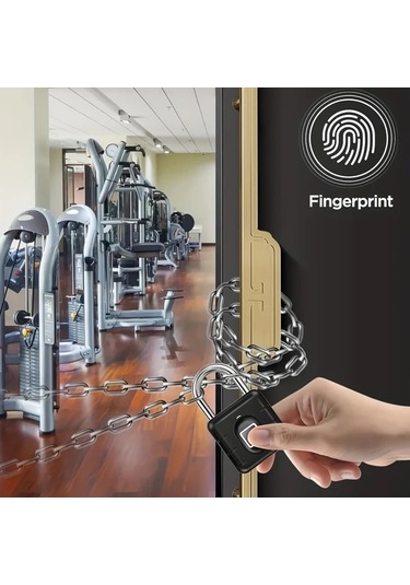 Meridiangoods Akıllı Parmak İzi Kilit Metal Gövde Ip67 Su Geçirmez Pilsiz Bagaj Kiliti