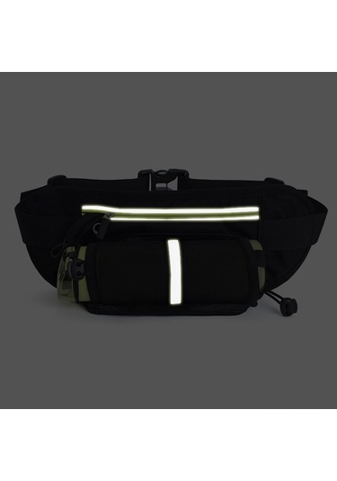 Geeksen Koşu Ve Spor İçin Hafif Su Şişeli Bel Çantası - Portakal Renk Çok Renkli