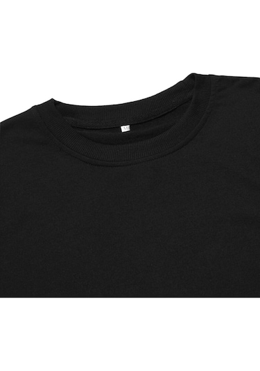 Erkek Yaka Chıcago Baskılı Oversize Sweatshirt Siyah