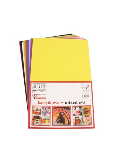 Puti Eva 20X30 Cm 2 Mm 10 Renk Karışık