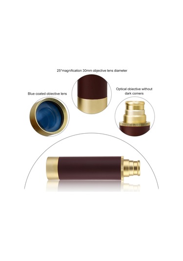 Kkmoon 25x Tek Tüplü Dürbün Hd 30mm Lens Monoküler Teleskop, Konser Spor Etkinlikleri Kamp Yürüyüşü Kuş Gözlemleme İçin Deri Saklama Çantası İle Birlikte.