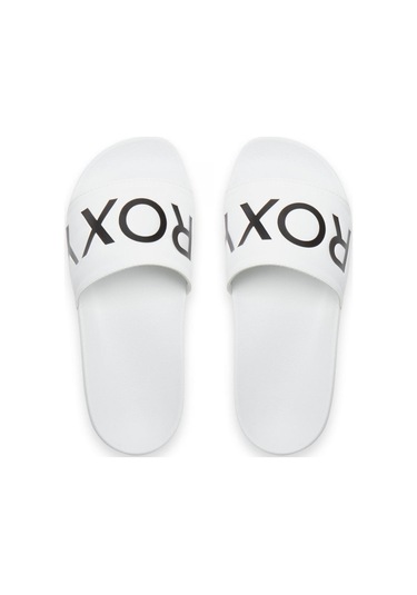 Roxy Arjl100679z Slippy Ii Günlük Beyaz-siyah Kadın Terlik Beyaz - Siyah