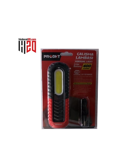 Dht 400 Lümen Mıknatıslı Kancalı Çalışma Lambası D11010003 Kırmızı - Siyah