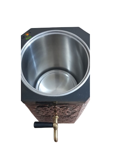 Elektrikli Nostaljik Bahçe Semaveri Bakır Demlik Dahil