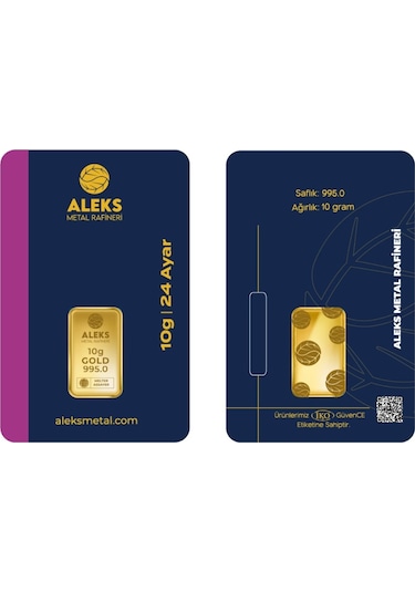 Agakulche 10 Gr 995 24 Ayar Amr Külçe Altın