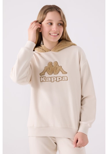 Kappa Kız Çocuk Krem Sweatshirt 5274-45398 Krem