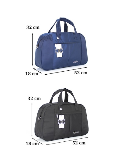 Case Club Iki Renk Orta Boy Seyahat Ve Spor Çantası Omuz Askılı Çok Renkli