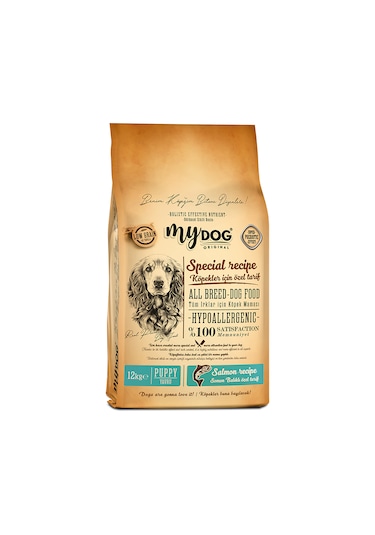 Mydog Az Tahıllı Somon Balıklı Yavru Köpek Maması 12kg