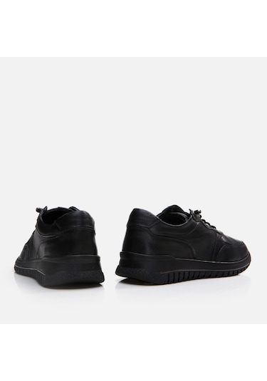 Hotiç Hakiki Deri Siyah Kadın Spor Ayakkabı 01ayh294650a100 Siyah