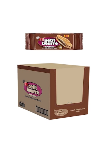Eti Petit Beurre Kakaolu Fındık Kremalı Bisküvi 270 Gr 15 Adet-86