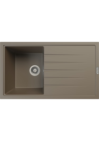 Polex Cristalüx Granit Evye P-03 Toprak Tezgah Altı Ve Tezgah Üstü Mutfak Evyesi 85x49.5 CM