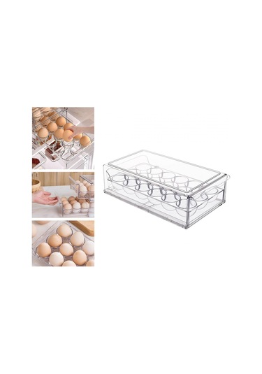 Suntek Kulplu Yumurta Taze Saklama Kutusu Buzdolabı Kiler
