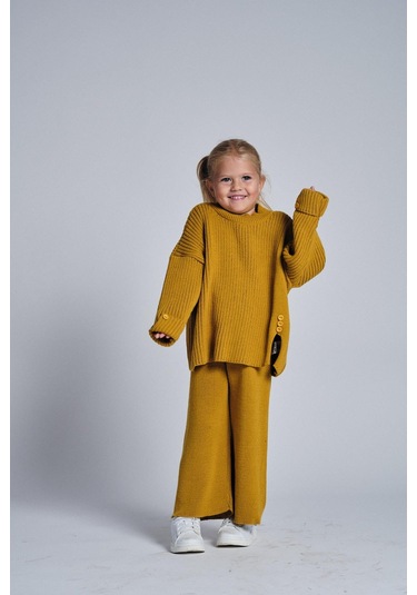 Triko Salaş İkili Takım Hardal