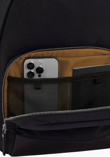 Lojel Semo Backpack Deri Detaylı 18l Günlük Ve Iş Sırt Çantası Siyah