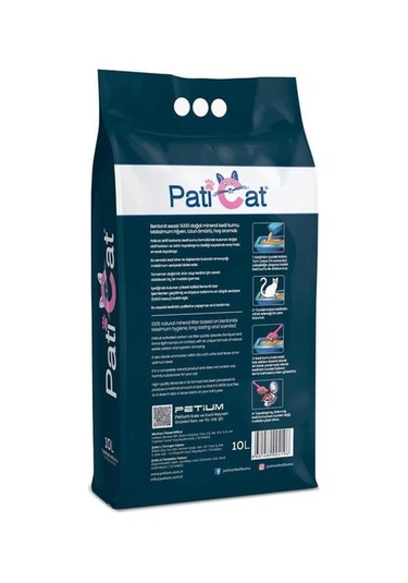 Paticat Aktif Karbonlu Topaklaşan Bentonit Kedi Kumu 10 L
