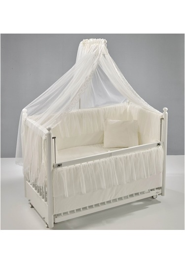 Meltem Kids Mondo Ekru Pamuklu Bebek Uyku Seti 60 x 120 CM Ekru