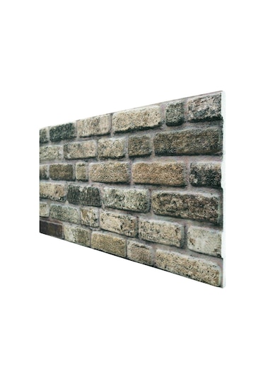 5 Adet X Tuğla Desenli 3D Strafor Köpük Duvar Kaplama Paneli (446785533)