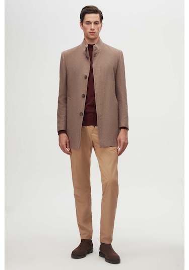 Ds Damat Regular Fit Vizon Hakim Yaka Kaşe Kaban 5hf08ort10002 VIZON