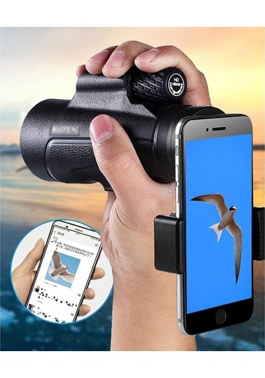 Monoküler 10x42 Monoküler Teleskop Prısm Kuş Gözlemciliği Seyahat Konser Sporları Oyunu Telefon Adaptörü Tripod Monoküler