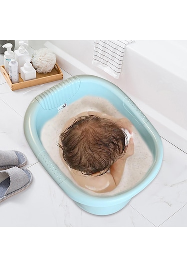 Suntek Bebek Küveti Kaymaz Banyo Koltuğu Bebekler Için Mavi