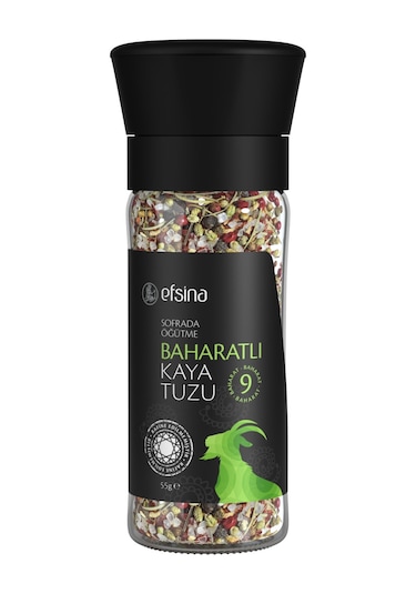 Efsina Sofrada Öğütme Baharatlı Kaya Tuzu 55 G