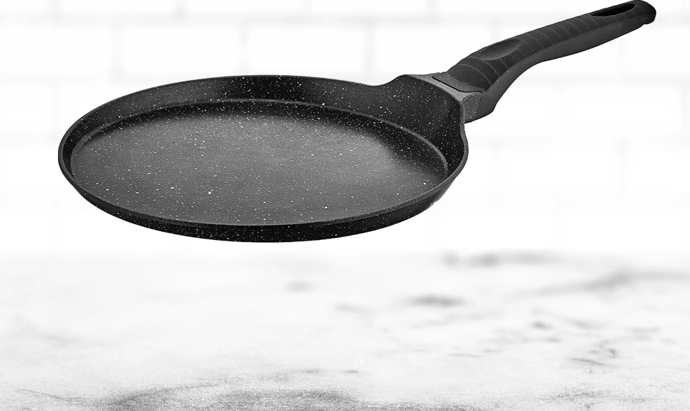 Zümrüt Krep Tavası 26 Cm Siyah