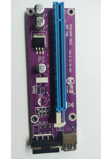 Bitcoin Madenciliği için Riser Kart Ver. 006