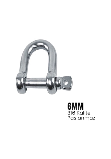 Shuıvan Zincir Kilidi 6mm Standart Tip - 316 Paslanmaz-1640