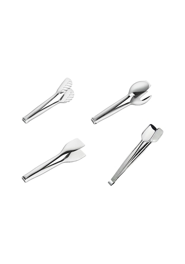 Nehir Çelik Servis Maşası Seti 4'lü