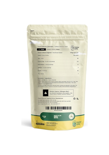 Online Çiftçi Dakota Tuzlu Çekirdek 100 G