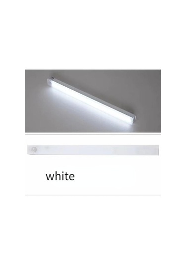 Novahub Beyaz 2022 Led Şarj Edilebilir İnsan Zekası Algılama Işık Şeridi Gece Lambası Dolap Dolap Işığı Koridor Işığı 30cm Beyaz