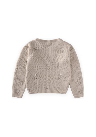 Selanik Triko Kazak 2-8 Yaş Naturel Bej