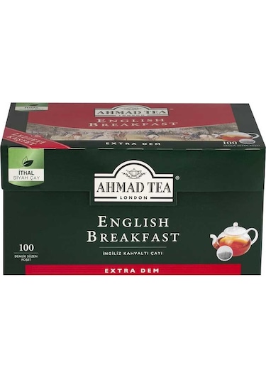 Ahmad Tea London English Breakfast Demlik Poşet Çay 100'lü