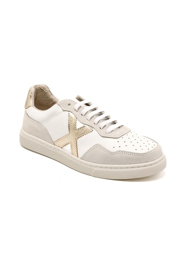 Beyaz Deri-gold Sneaker Günlük Kadın Rc-25y-006-m44 John May Beyaz Cilt-altın Beyaz Deri-gold Beyaz - Altın