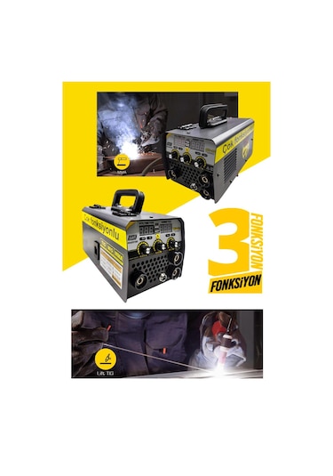 Gazsız Gazaltı Kaynak Makinası Mıg Tıg Mma Torçları Dahil İtalyan