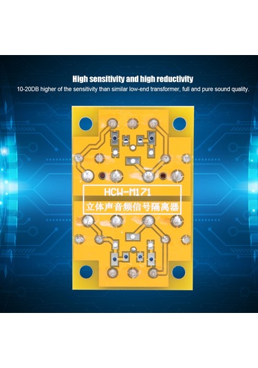 Fosenze Stereo Ses Yalıtıcı, Ortak Toprak Gürültü Engelleyici, Akım Sesini Kaldıran 3.5mm Ve Kablolu Bağlantıyla Çift Transformatorlu Abssinyal Filtresi