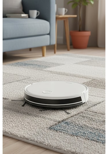 Homend Alex 1288H Moplu Ve Akıllı Robot Süpürge Gyroscope Beyaz