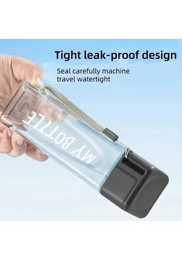 Maoyaya Şeffaf Kare İçme Bardağı Mate 1 Adet Plastik Taşınabilir Su