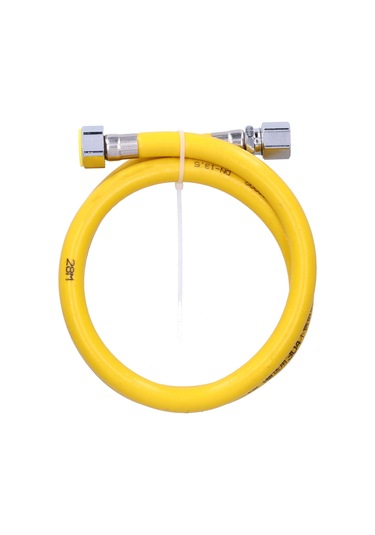 Hangfox 1m 304 Paslanmaz Çelik Gaz/şişe Gaz Borusu, Esnek Dalgalı Halka, Tek Parça Hidrolik Bağlantı, Ev Dekoru İçin, İç Dişli+takma Uç