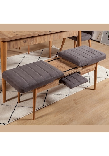 Ahşap Açılır Bench Atlantik Soho Antrasit