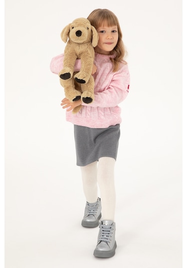 U.s. Polo Assn. Kız Çocuk Gri Melanj Etek Triko 50298585-vr086 Gri Melanj