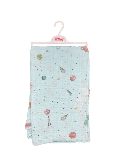 Tiffany Baby Baskılı Müslin Bebek Battaniyesi 79080 Yeşil