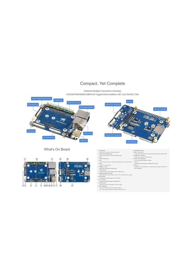 Raspberry Pi Compute Modülü 4 Io Kartı İçin, Mini Taban Tahtası A Standart Cm4 Soketi İle Lite Versiyon