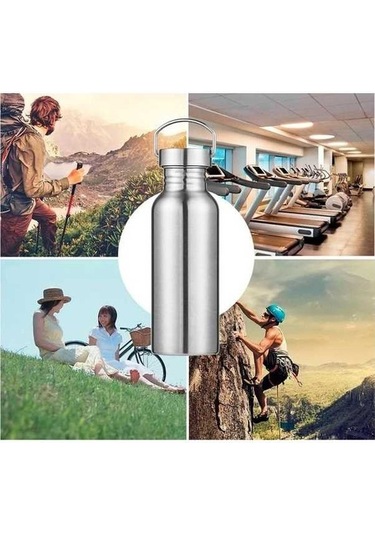 Pazly Suntek Su Spor Şişesi Pp Paslanmaz Çelik 350ml Bisiklet Gri Kapak Lw Gri