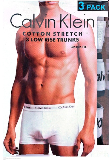 Calvin Klein Erkek 3 Lü Trunk Boxer Seti - Cotton Stretch Siyah - Beyaz - Gri