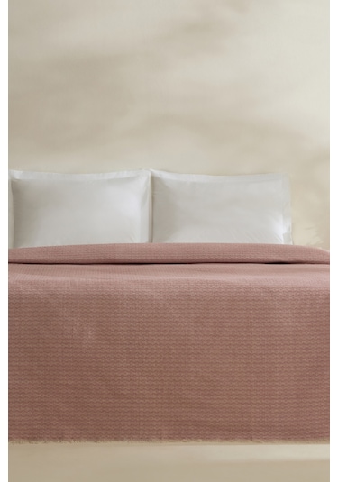 Karaca Home Caris Çift Kişilik Tek Pike Pembe Pembe