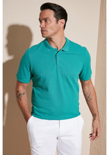 Buratti Pamuklu Regular Fit Düğmeli Erkek Polo Yaka T Shirt 5902127 Benetton